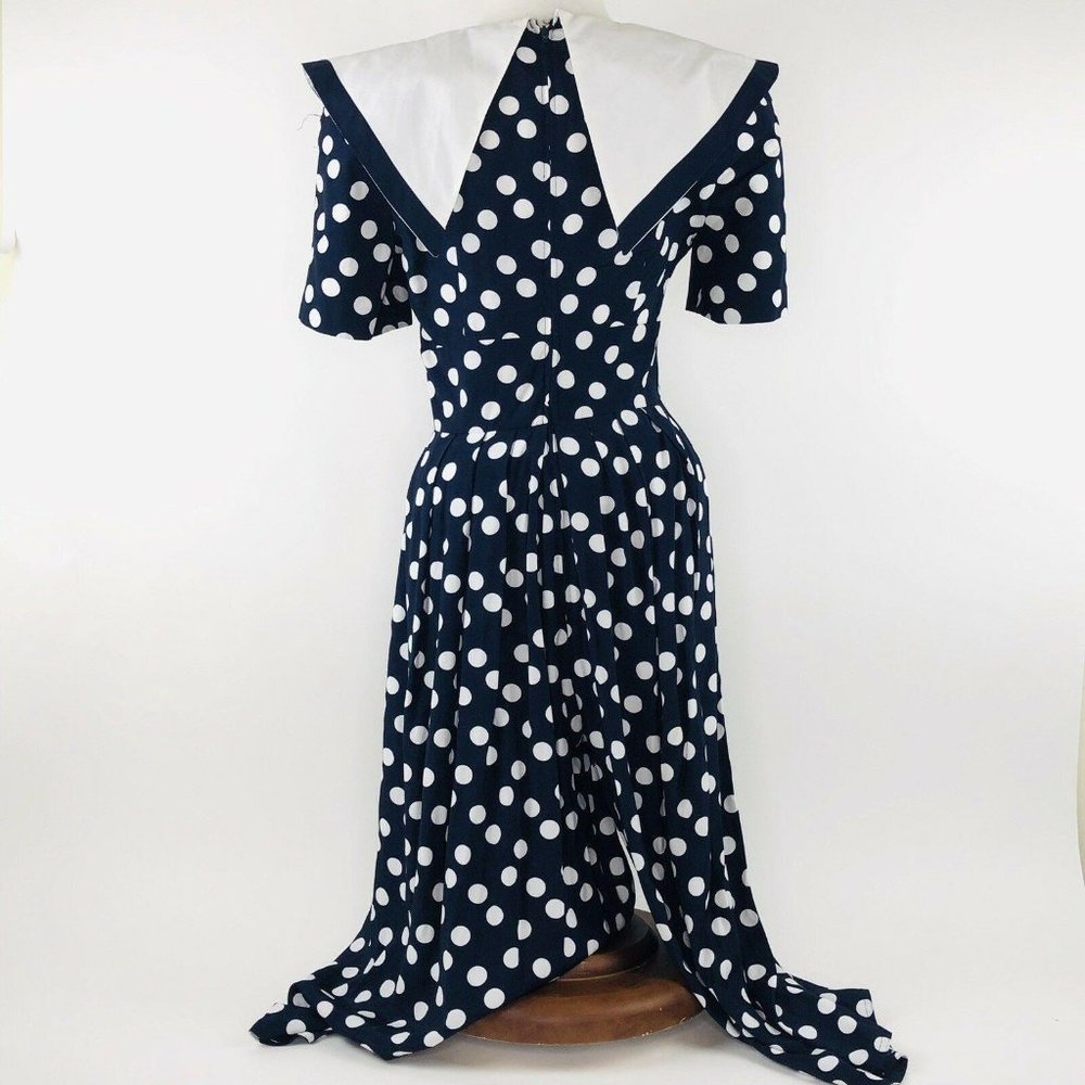Maggie Boutique VTG Nautical Jumpsuit Culotte Wome - Picture 3 of 9